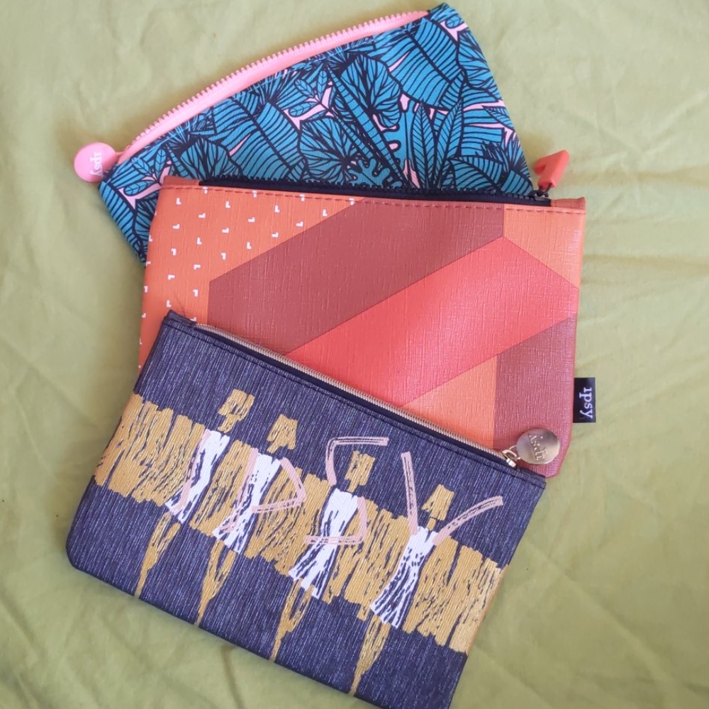 Ipsy make up bags NEVER USED lot of 3!